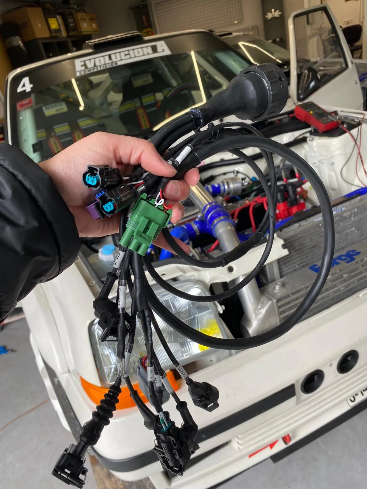 Instalación motor Renault 5 GT Turbo a inyección